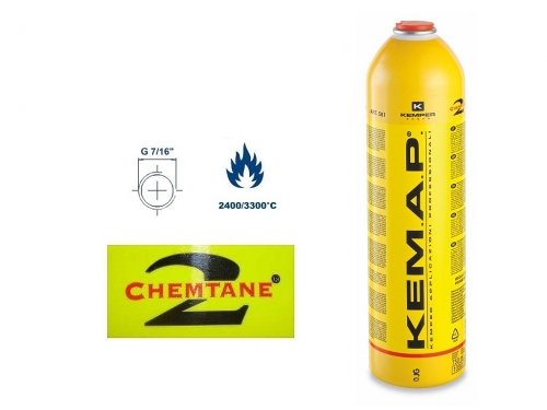 Plynová kartuša Kemap 385g, EU 7/16˝